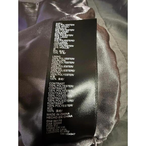 Urban Outfitters Harlow Cropped Shirt Jacket M Grey Long Sleeves Streetwear - Picture 4 of 5